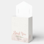 Rosa Blume Grünpflanzen botanische Hochzeit Geschenkschachtel (Geöffnet)