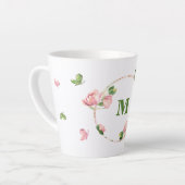 Rosa Blume Grünschmetterlinge Milchtasse (Linke Ecke)