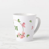 Rosa Blume Grünschmetterlinge Milchtasse (Rechte Ecke)