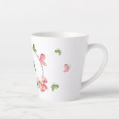 Rosa Blume Grünschmetterlinge Milchtasse (Rechts)