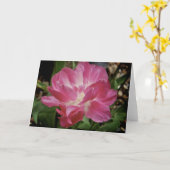 Rosa Blume [Grußkarte] Karte (Gelbe Blume)