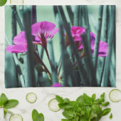 Rosa Blume Handtuch (Gefaltet)