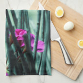 Rosa Blume Handtuch (Viertel Falte)