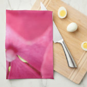 rosa Blume Handtuch (Viertel Falte)