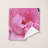 Rosa Blume Handtuch Set (Waschlappen)