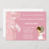 Rosa Blume Heilige Kommune Einladung (Vorne/Hinten)