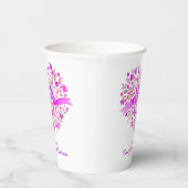 Rosa Blume Herz Brautparty Becher (Rechts)