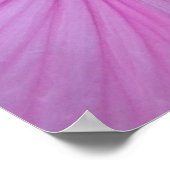Rosa Blume Herzklopfen Poster (Ecke)