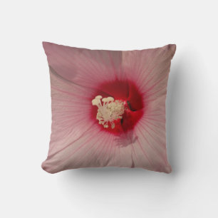Rosa Blume Hibisken Foto Kissen