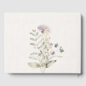 Rosa Blume Hochzeit Gästebuch (Rückseite)