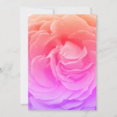 Rosa Blume Hochzeitsfeiern Einladung (Rückseite)