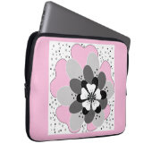 Rosa Blume im Frühjahr Laptopschutzhülle (Vorne Rechts)