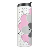 Rosa Blume im Frühjahr Thermosbecher (Nach links gedreht)