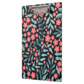 Rosa Blume im Retrostil im nordischen Stil Klemmbrett (Links)