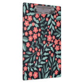 Rosa Blume im Retrostil im nordischen Stil Klemmbrett (Rechts)