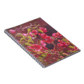 Rosa Blume im Sunshine Journal-Notebook Notizblock (Rechte Seite)