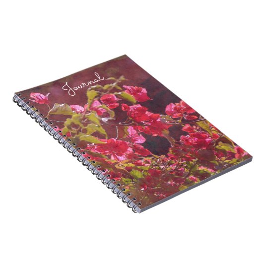 Rosa Blume im Sunshine Journal-Notebook Notizblock (Rechte Seite)