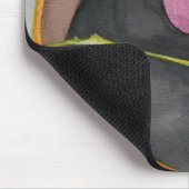 Rosa Blume im Terrakotta-Topf Mousepad (Ecke)