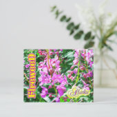 Rosa Blume in Alaska Postkarte (Stehend Vorderseite)