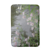 Rosa Blume in der Nähe der Wassernatur Badematte (Vorderseite Vertikal)