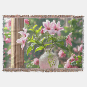 Rosa Blume in der Natur Decke