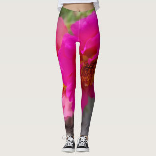 Rosa Blume in der Sonne Leggings
