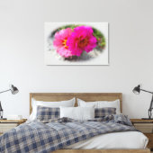 Rosa Blume in der Sonne Leinwanddruck (Insitu (Schlafzimmer))