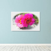 Rosa Blume in der Sonne Leinwanddruck (Insitu (Holzboden))