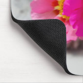 Rosa Blume in der Sonne Mousepad (Ecke)