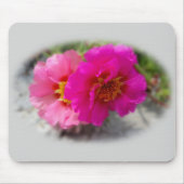 Rosa Blume in der Sonne Mousepad (Vorne)
