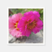 Rosa Blume in der Sonne Serviette (Vorderseite)