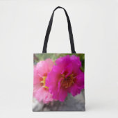 Rosa Blume in der Sonne Tasche (Vorderseite)