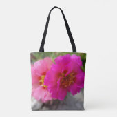 Rosa Blume in der Sonne Tasche (Rückseite)