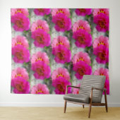 Rosa Blume in der Sonne Wandteppich (Beispiel (Horizontal))