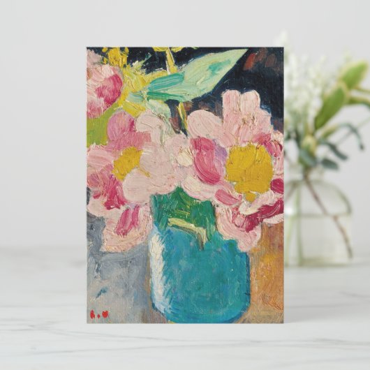 Rosa Blume in einer Blauen Vase | Louis Valtat