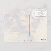 Rosa Blume in einer grünen Vase, Odilon Redon Blum Postkarte (Rückseite)