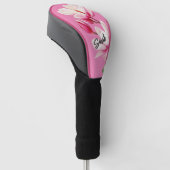 Rosa Blume Individuelle Name Blumenmuseum Golf Headcover (angewinkelt)