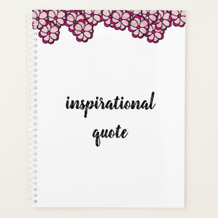 Rosa Blume Inspiration Zitat Planer