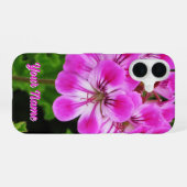 Rosa Blume - iPhone 16 Hülle (Rückseite (Horizontal))