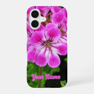 Rosa Blume - iPhone 16 Hülle