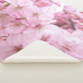 Rosa Blume Japanischer Kirschblossom Sherpadecke (3/4)
