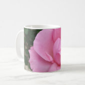 Rosa Blume Kaffee Tasse (Vorderseite Links)