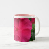 Rosa Blume Kaffee Tasse (VorderseiteRechts)