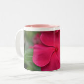 Rosa Blume Kaffee Tasse (Vorderseite Links)