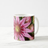 Rosa Blume Kaffeemaschine Kaffeetasse (VorderseiteRechts)