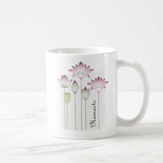 Rosa Blume Kaffeetasse (Rechts)