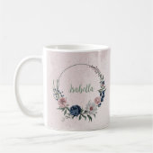 Rosa Blume Kaffeetasse (Links)