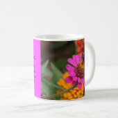 Rosa Blume Kaffeetasse (VorderseiteRechts)