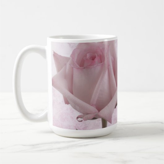 Rosa-Blume Kaffeetasse (Links)