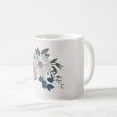 Rosa Blume Kaffeetasse (VorderseiteRechts)